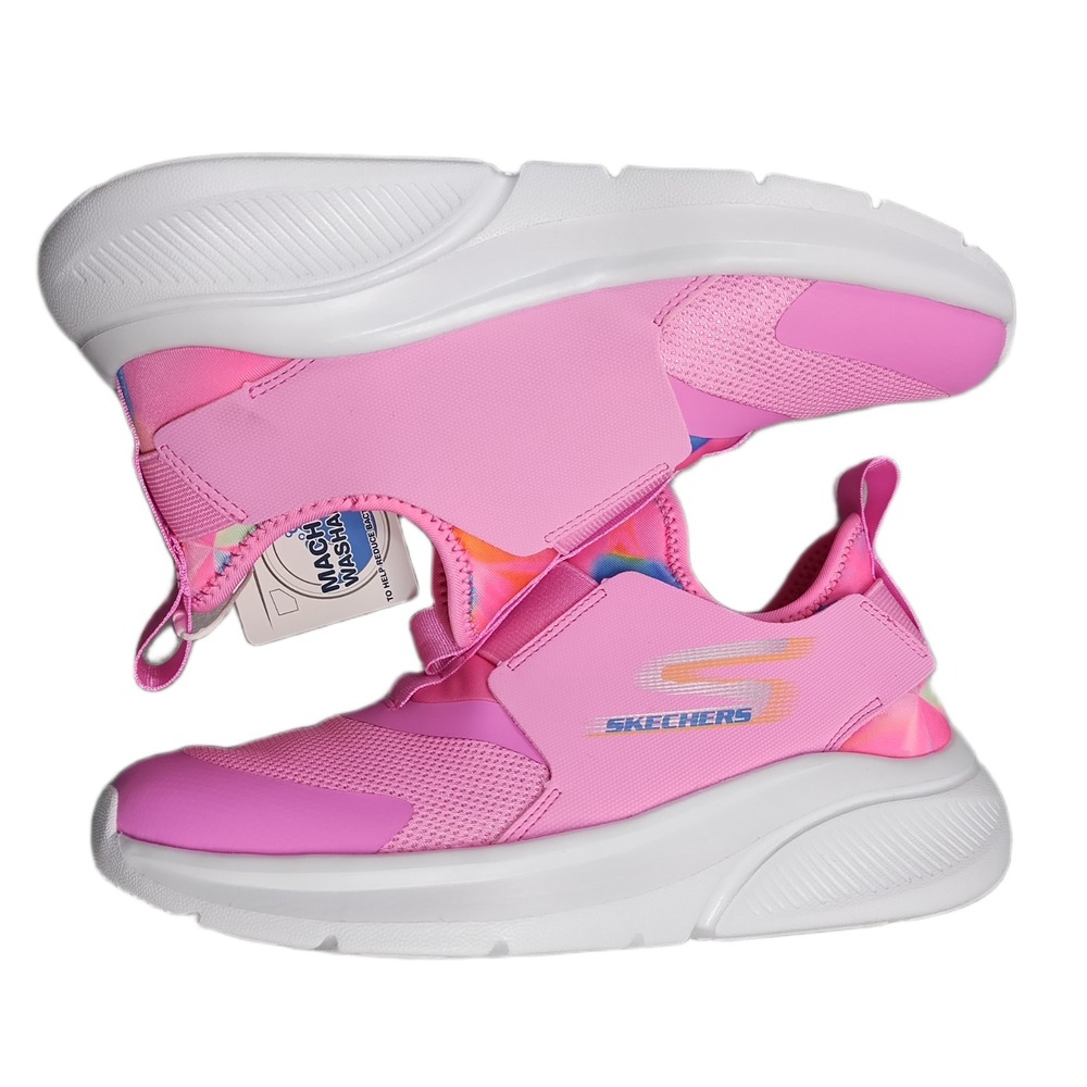 Skechers Fast 2.0 Prism Vision Basketball Sneakers Girls 3 Multi Slip On 303559L